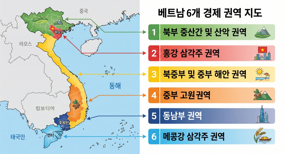 베트남 경제 권역